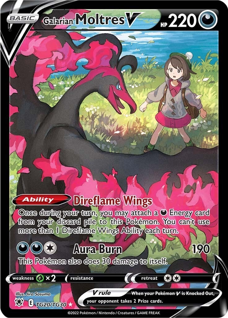 Image for Galarian Moltres V (TG20/TG30) (SWSH10: Astral Radiance Trainer Gallery) (SWSH10:TG) - Pokemon