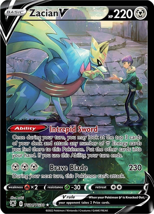 Image for Zacian V (TG21/TG30) (SWSH10: Astral Radiance Trainer Gallery) (SWSH10:TG) - Pokemon