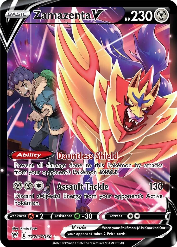 Image for Zamazenta V (TG22/TG30) (SWSH10: Astral Radiance Trainer Gallery) (SWSH10:TG) - Pokemon