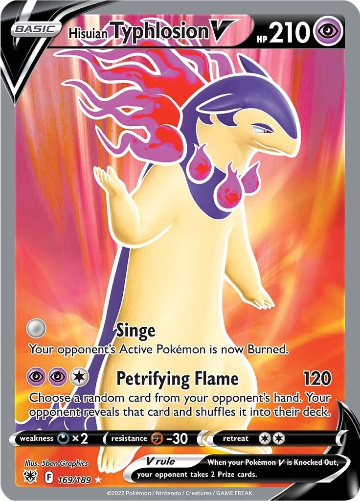 Image for Hisuian Typhlosion V (Full Art) (169/189) (SWSH10: Astral Radiance) (SWSH10) - Pokemon