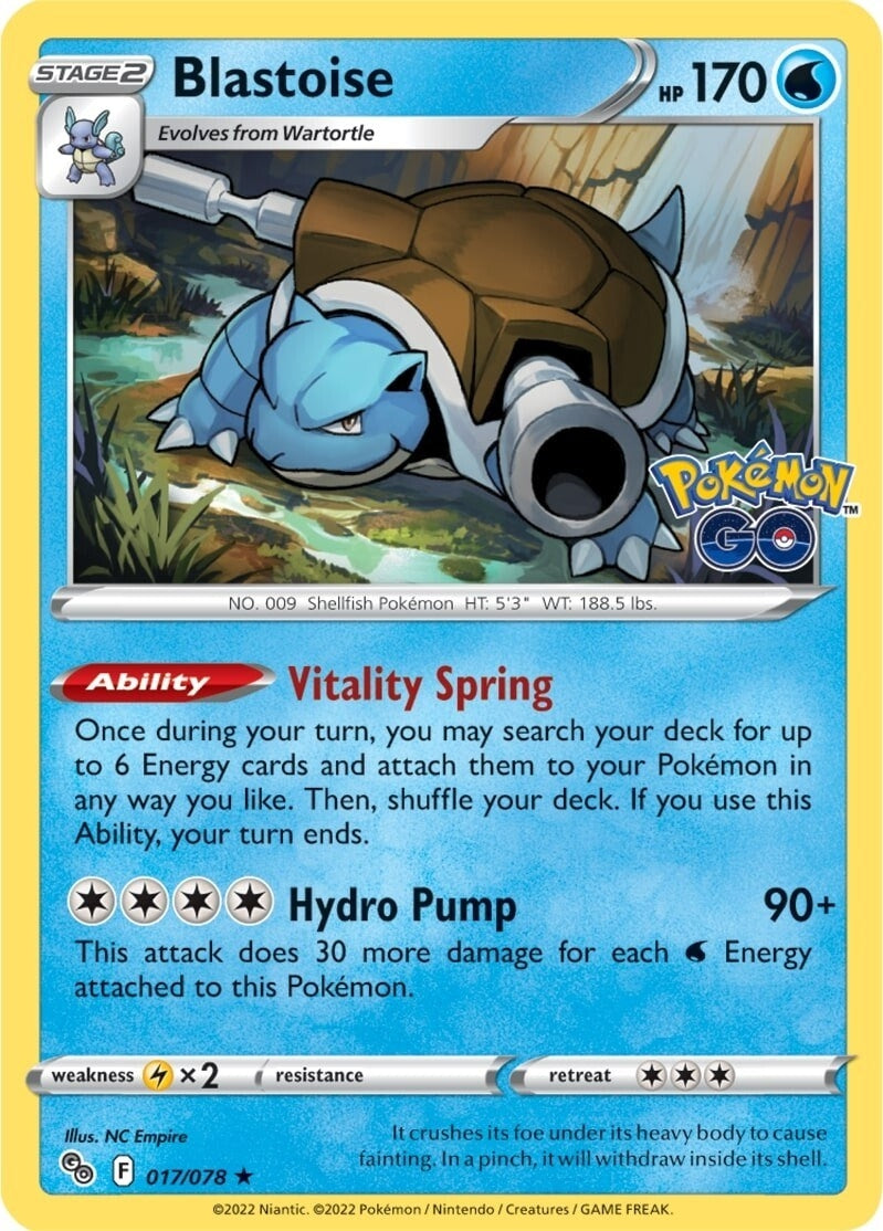 Image for Blastoise (017/078) (Pokemon GO) (PGO) - Pokemon