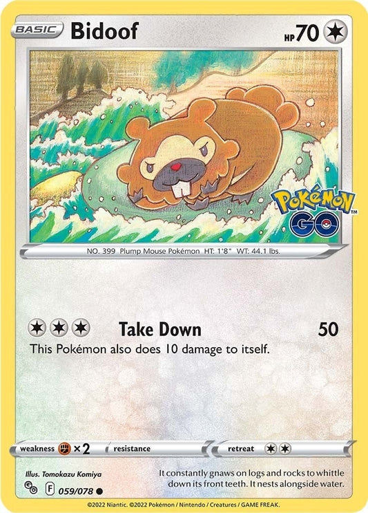 Image for Bidoof (059/078) (Pokemon GO) (PGO) - Pokemon