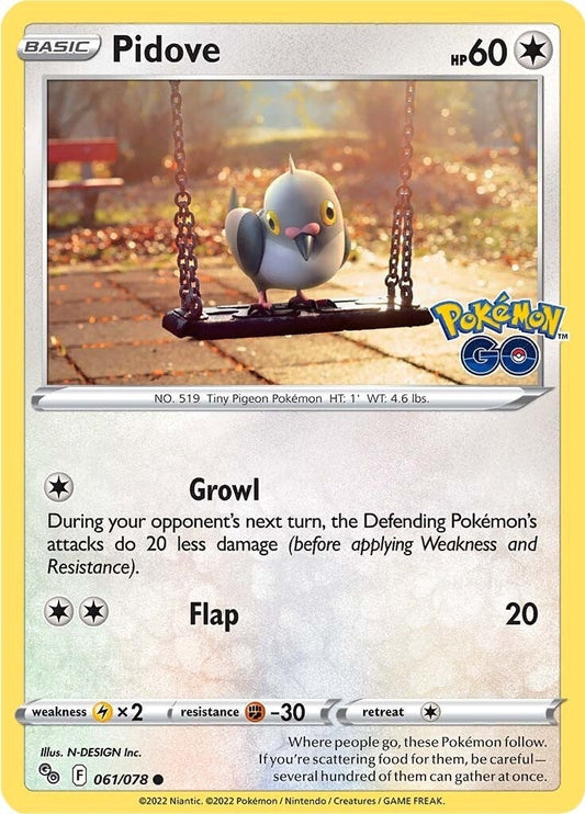 Image for Pidove (061/078) (Pokemon GO) (PGO) - Pokemon