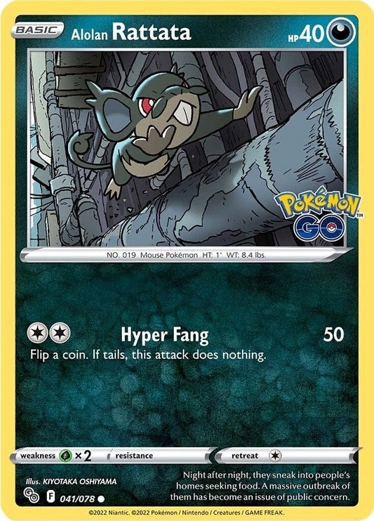 Image for Alolan Rattata (041/078) (Pokemon GO) (PGO) - Pokemon