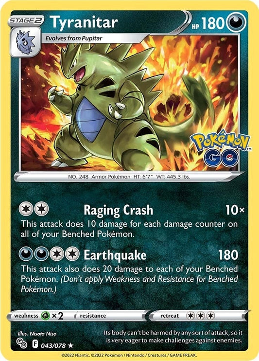 Image for Tyranitar (043/078) (Pokemon GO) (PGO) - Pokemon