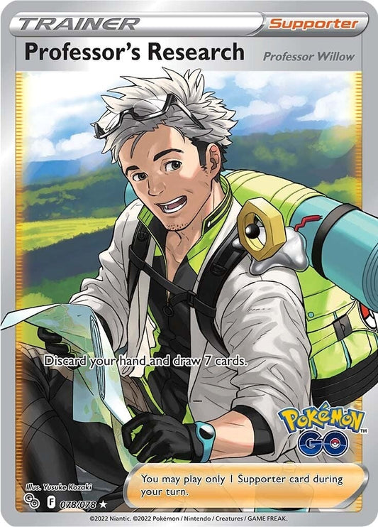 Professor's Research [Professor Willow] (Full Art) (078/078) (Pokemon GO)