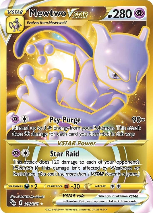 Image for Mewtwo VSTAR (86) (Secret) (086/078) (Pokemon GO) (PGO) - Pokemon