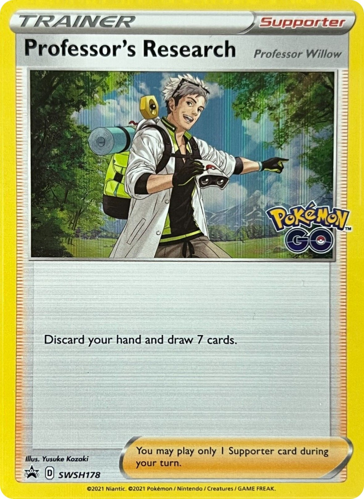 Image for Professor's Research [Professor Willow] - SWSH178 (SWSH178) (SWSH: Sword & Shield Promo Cards) (SWSD) - Pokemon