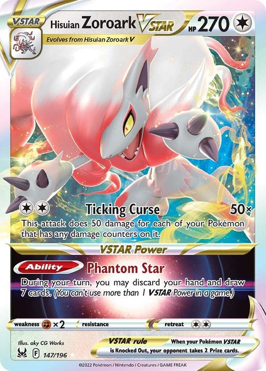 Hisuian Zoroark VSTAR (147/196) (SWSH11: Lost Origin)