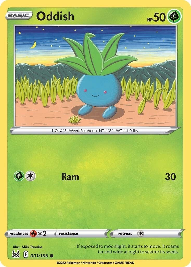 Image for Oddish (001/196) (SWSH11: Lost Origin) (SWSH11) - Pokemon
