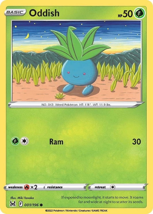 Image for Oddish (001/196) (SWSH11: Lost Origin) (SWSH11) - Pokemon