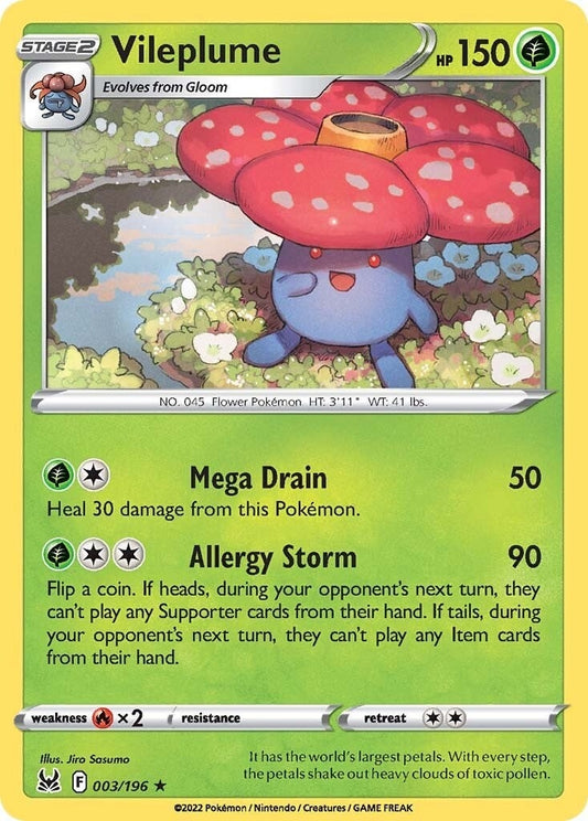 Image for Vileplume (003/196) (SWSH11: Lost Origin) (SWSH11) - Pokemon