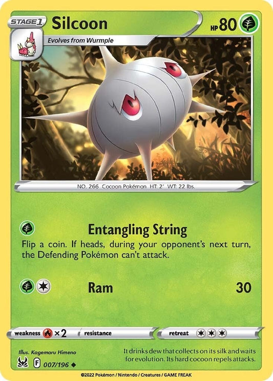 Image for Silcoon (007/196) (SWSH11: Lost Origin) (SWSH11) - Pokemon