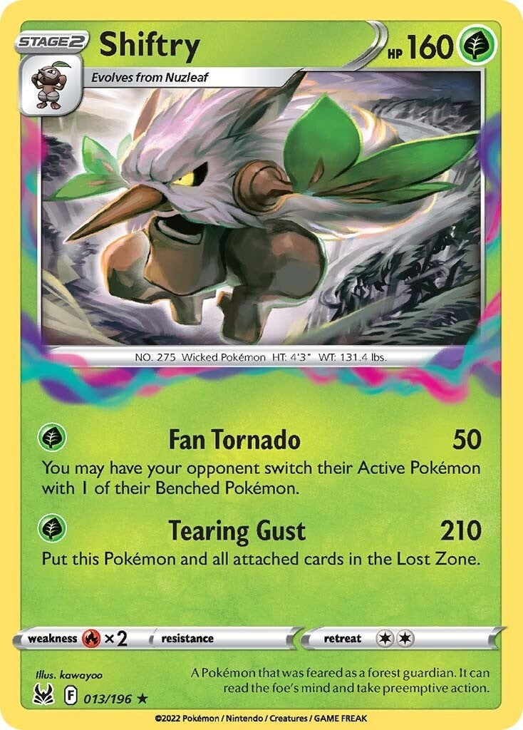 Image for Shiftry (013/196) (SWSH11: Lost Origin) (SWSH11) - Pokemon