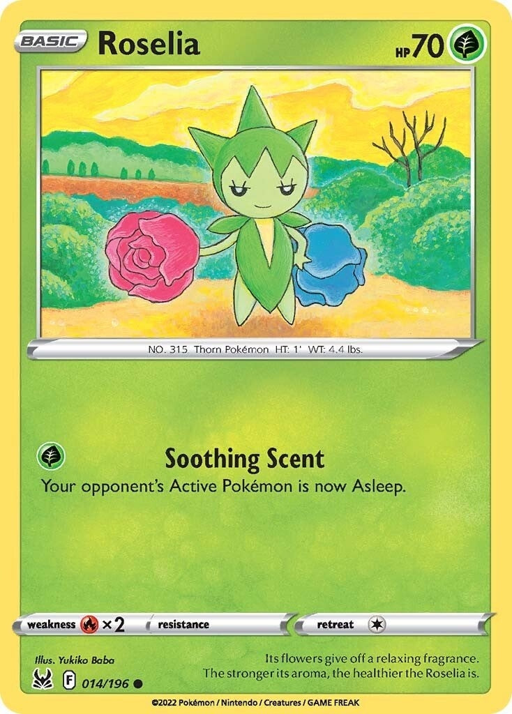 Image for Roselia (014/196) (SWSH11: Lost Origin) (SWSH11) - Pokemon