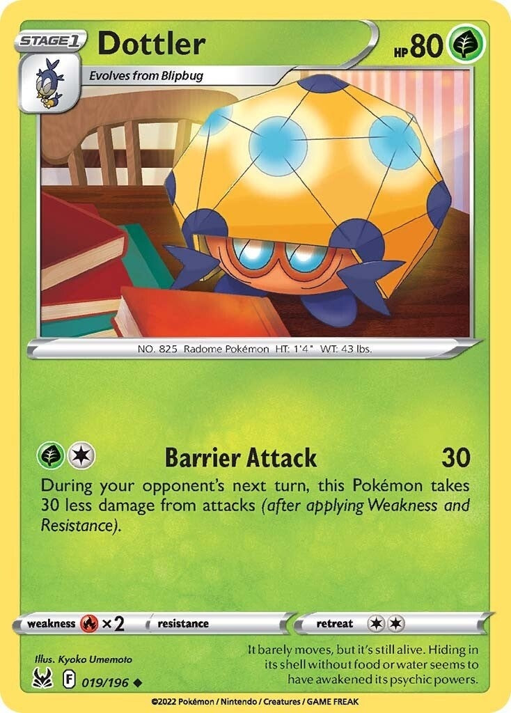 Image for Dottler (019/196) (SWSH11: Lost Origin) (SWSH11) - Pokemon