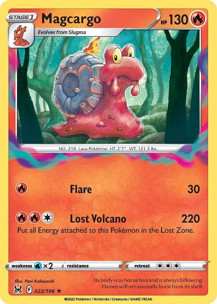 Image for Magcargo (022/196) (SWSH11: Lost Origin) (SWSH11) - Pokemon