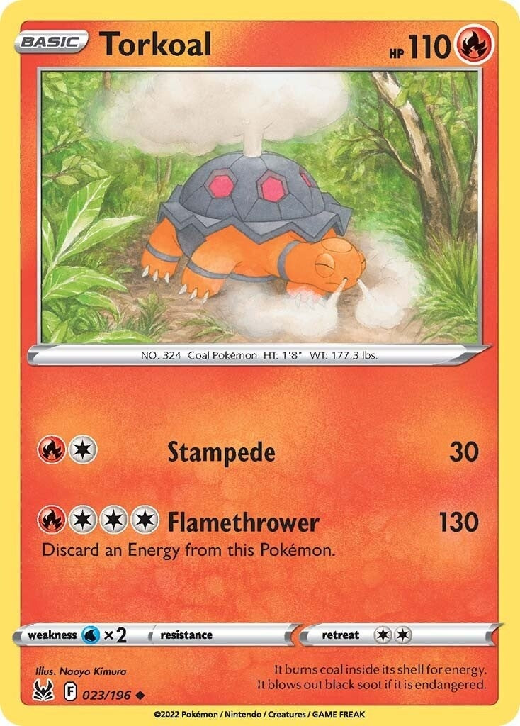 Image for Torkoal (023/196) (SWSH11: Lost Origin) (SWSH11) - Pokemon