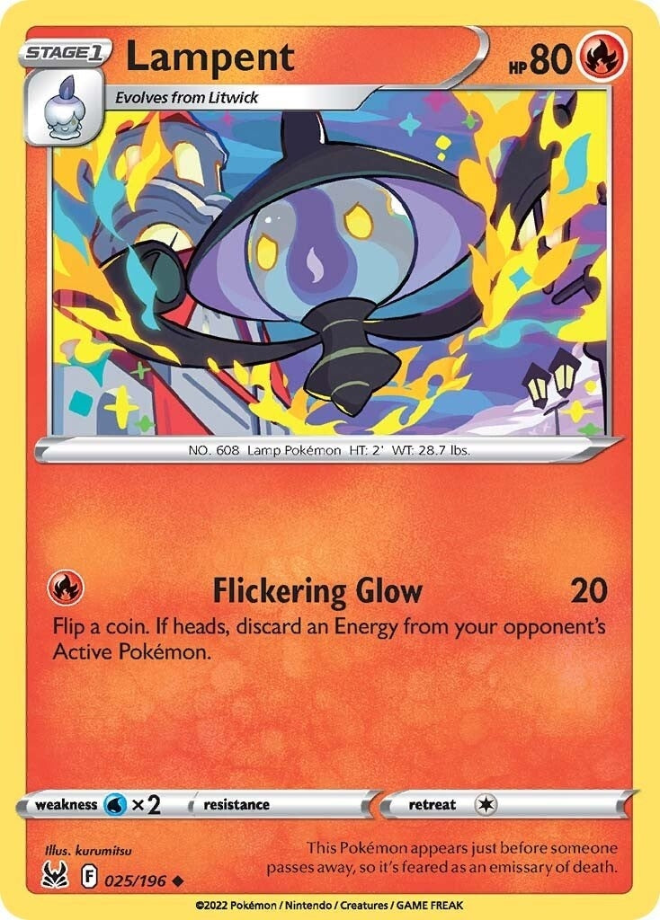 Image for Lampent (025/196) (SWSH11: Lost Origin) (SWSH11) - Pokemon