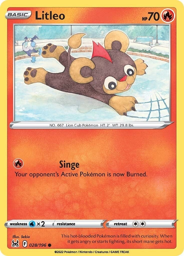 Image for Litleo (028/196) (SWSH11: Lost Origin) (SWSH11) - Pokemon