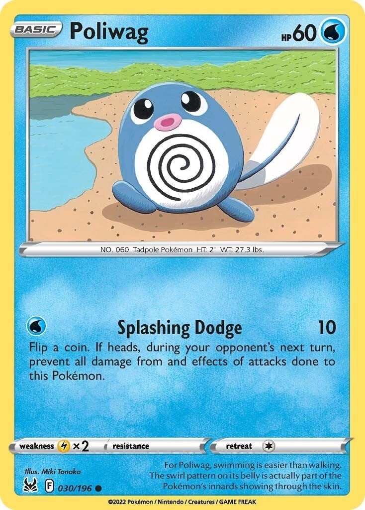 Image for Poliwag (030/196) (SWSH11: Lost Origin) (SWSH11) - Pokemon