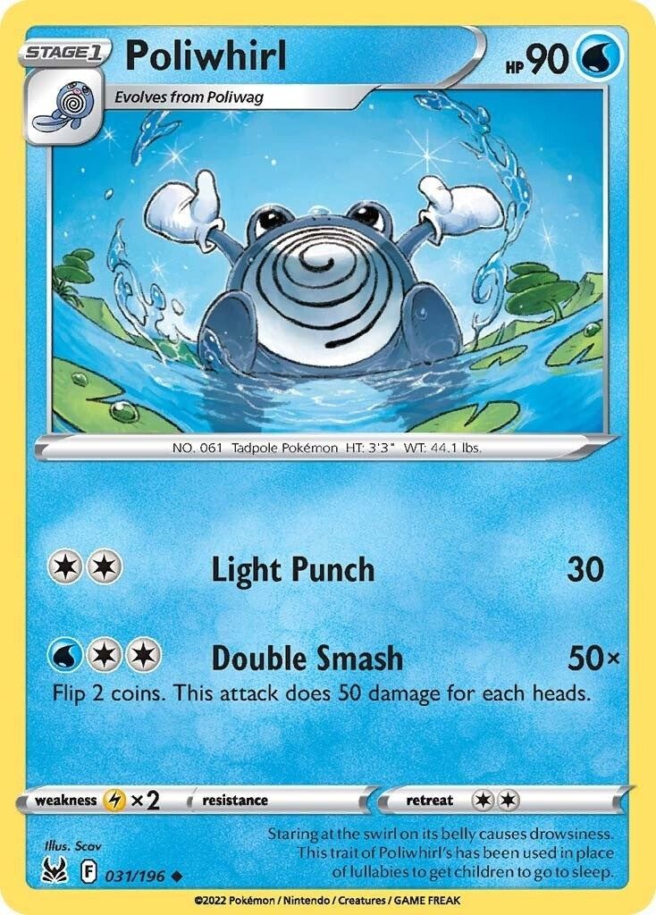 Image for Poliwhirl (031/196) (SWSH11: Lost Origin) (SWSH11) - Pokemon