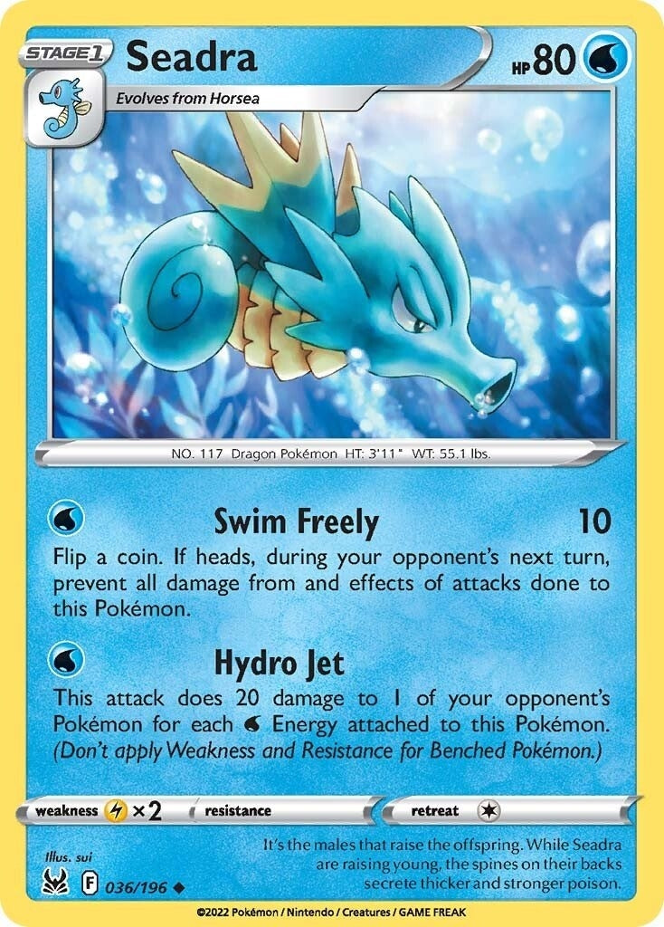 Image for Seadra (036/196) (SWSH11: Lost Origin) (SWSH11) - Pokemon
