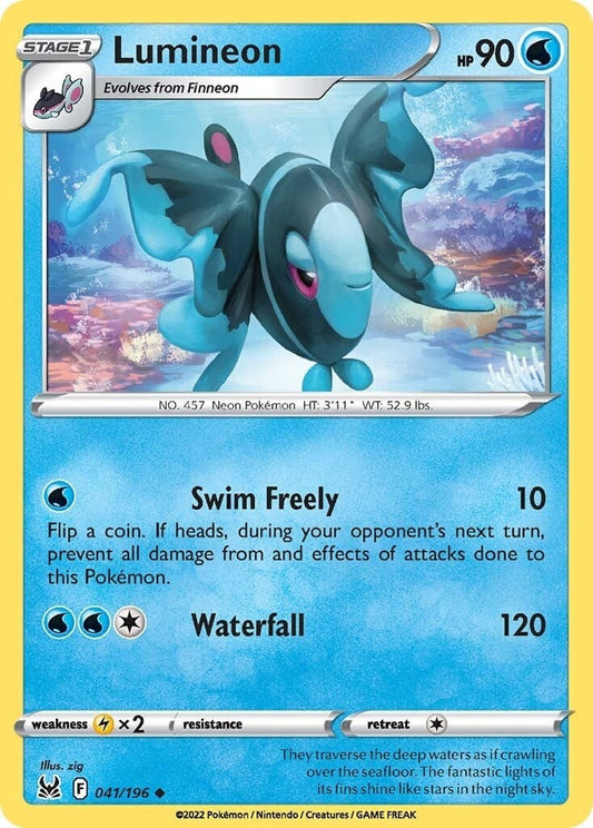 Image for Lumineon (041/196) (SWSH11: Lost Origin) (SWSH11) - Pokemon