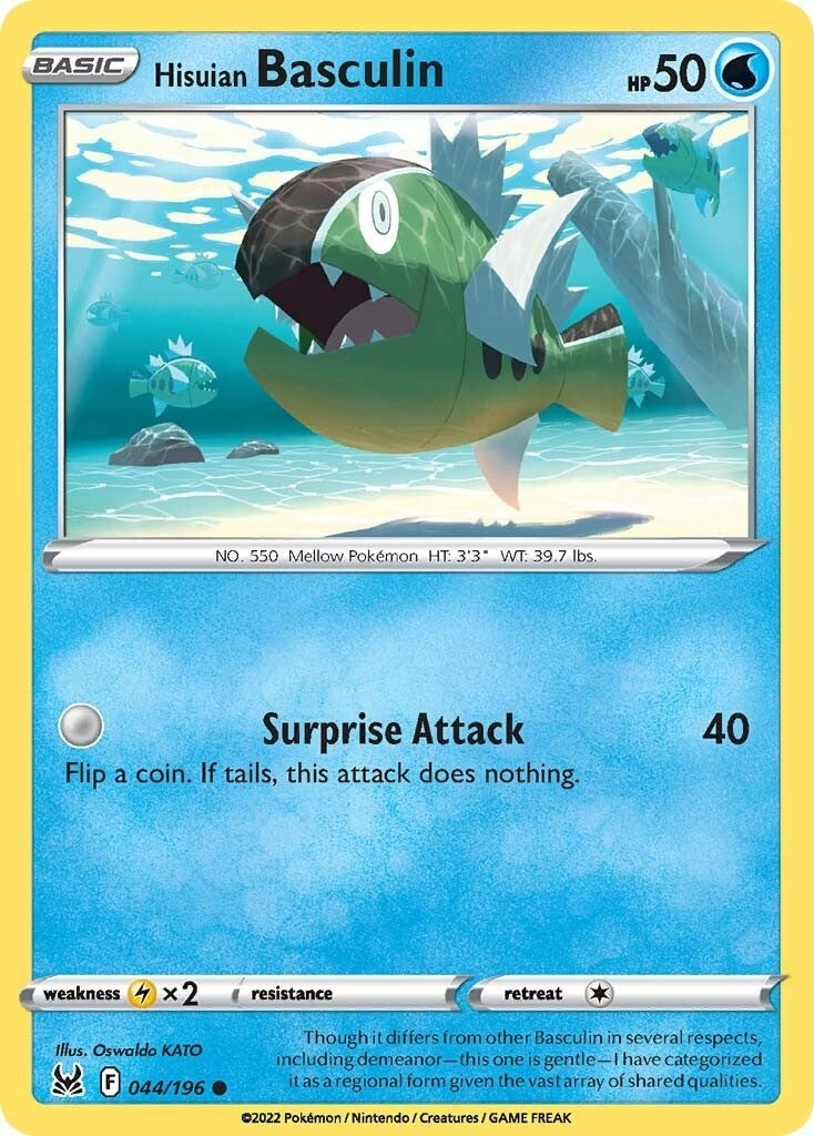 Image for Hisuian Basculin (044/196) (SWSH11: Lost Origin) (SWSH11) - Pokemon