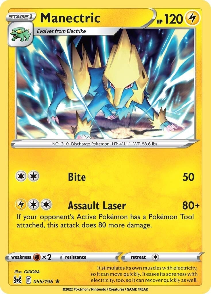 Image for Manectric (055/196) (SWSH11: Lost Origin) (SWSH11) - Pokemon