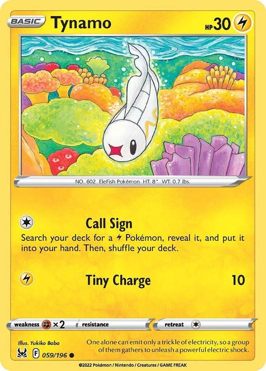 Image for Tynamo (059/196) (SWSH11: Lost Origin) (SWSH11) - Pokemon