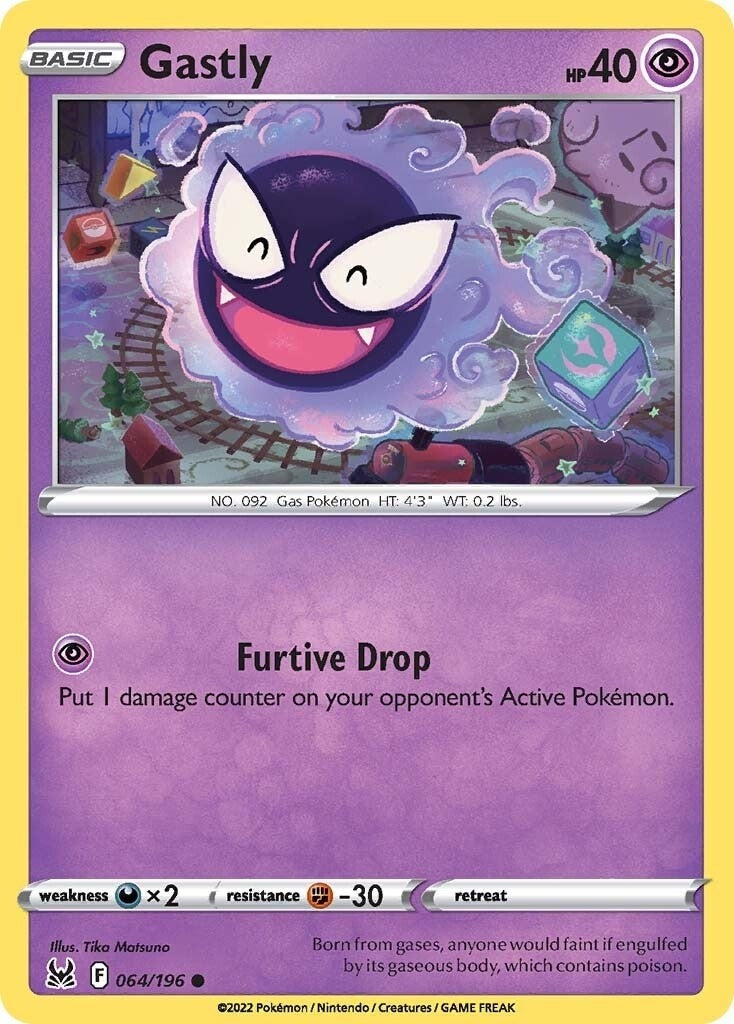Image for Gastly (064/196) (SWSH11: Lost Origin) (SWSH11) - Pokemon