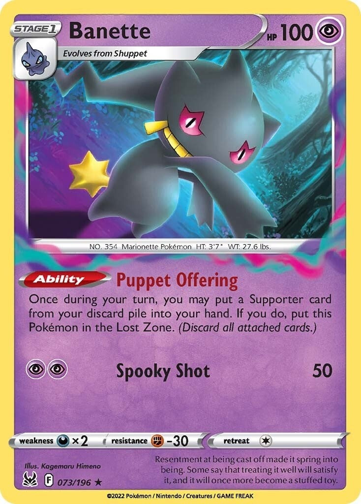 Image for Banette (073/196) (SWSH11: Lost Origin) (SWSH11) - Pokemon