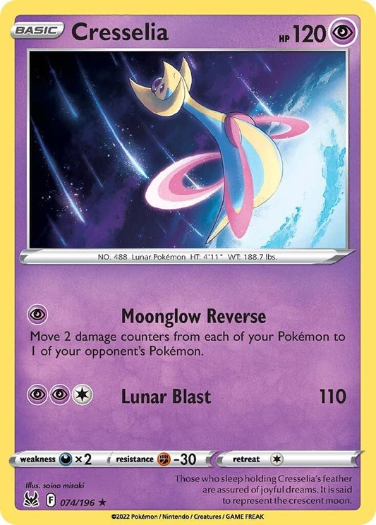 Image for Cresselia (074/196) (SWSH11: Lost Origin) (SWSH11) - Pokemon