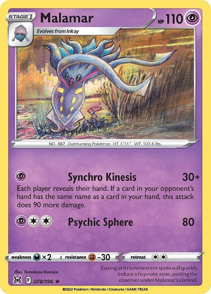 Image for Malamar (078/196) (SWSH11: Lost Origin) (SWSH11) - Pokemon