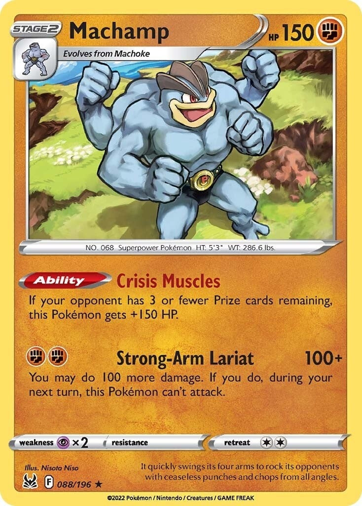 Image for Machamp (088/196) (SWSH11: Lost Origin) (SWSH11) - Pokemon