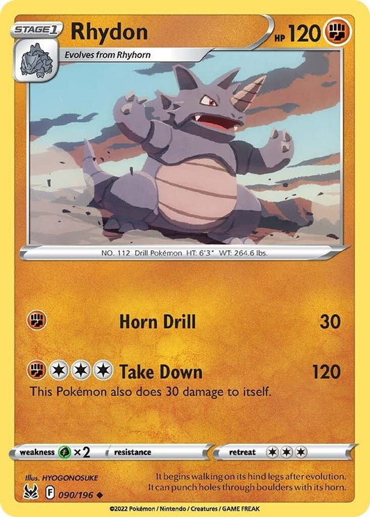 Image for Rhydon (090/196) (SWSH11: Lost Origin) (SWSH11) - Pokemon