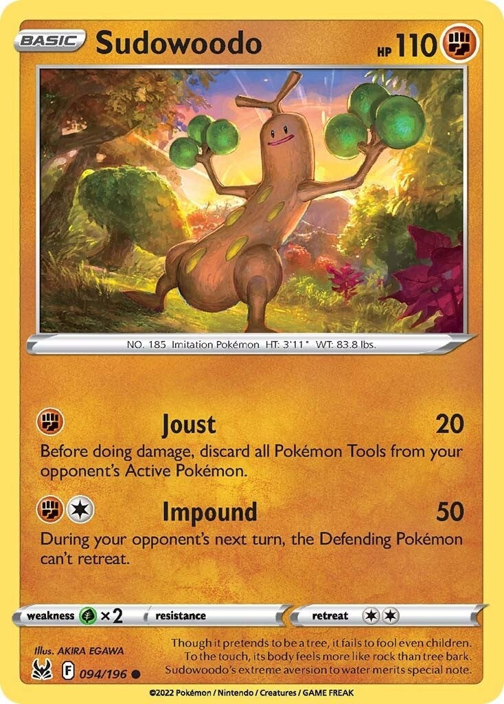 Image for Sudowoodo (094/196) (SWSH11: Lost Origin) (SWSH11) - Pokemon