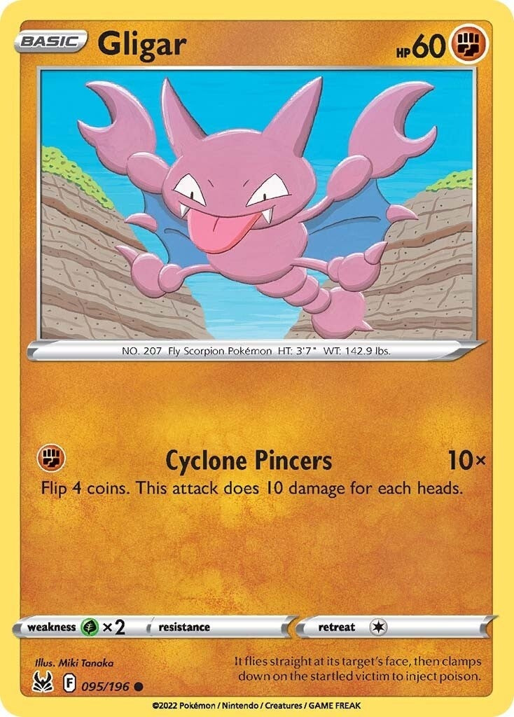 Image for Gligar (095/196) (SWSH11: Lost Origin) (SWSH11) - Pokemon