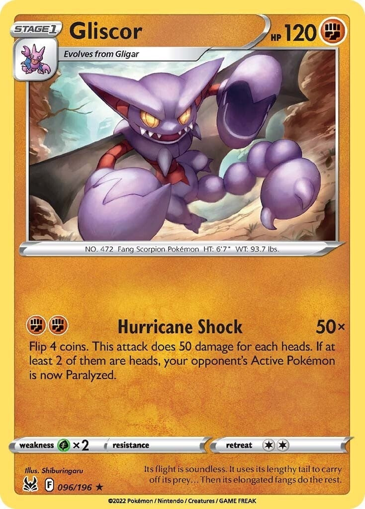 Image for Gliscor (096/196) (SWSH11: Lost Origin) (SWSH11) - Pokemon