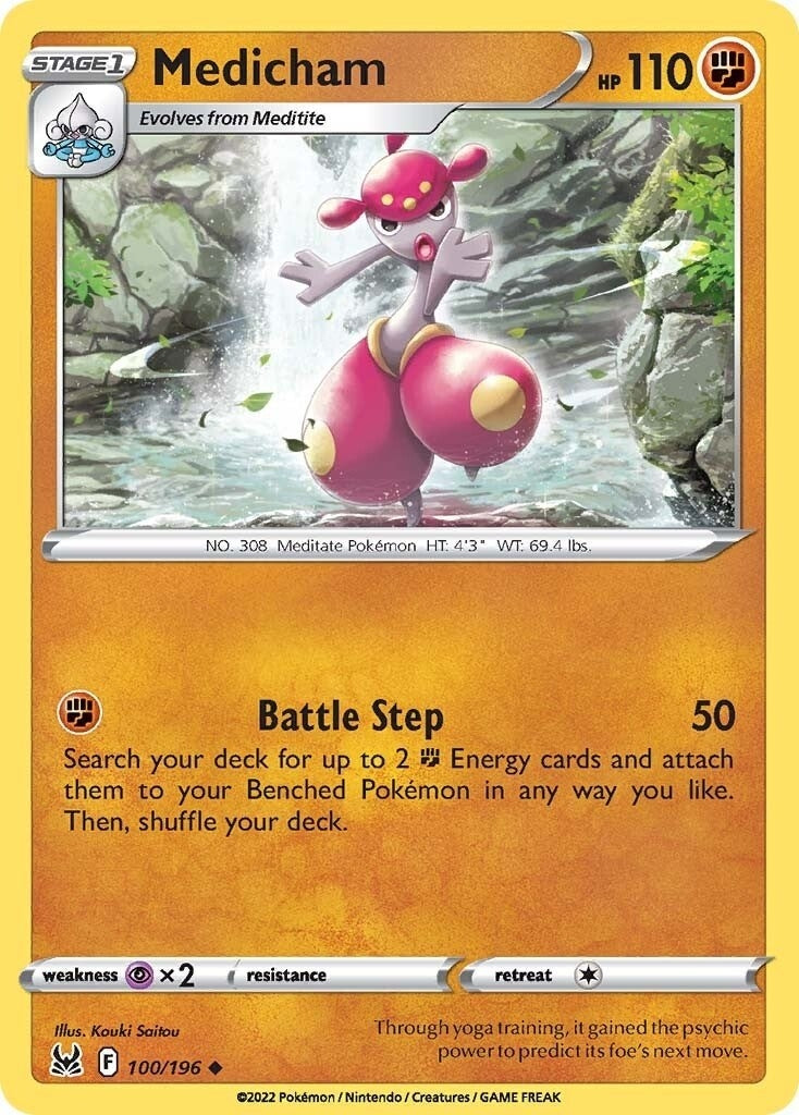 Image for Medicham (100/196) (SWSH11: Lost Origin) (SWSH11) - Pokemon