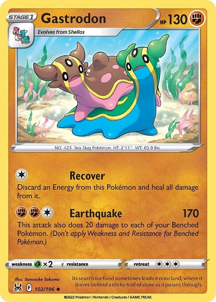 Image for Gastrodon (102/196) (SWSH11: Lost Origin) (SWSH11) - Pokemon