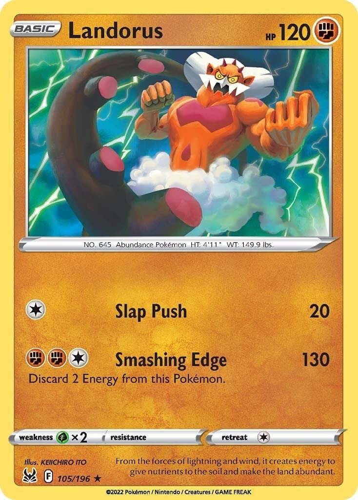 Image for Landorus (105/196) (SWSH11: Lost Origin) (SWSH11) - Pokemon