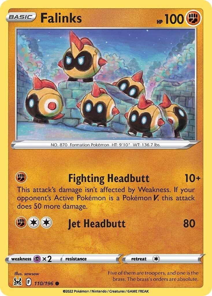 Image for Falinks (110/196) (SWSH11: Lost Origin) (SWSH11) - Pokemon