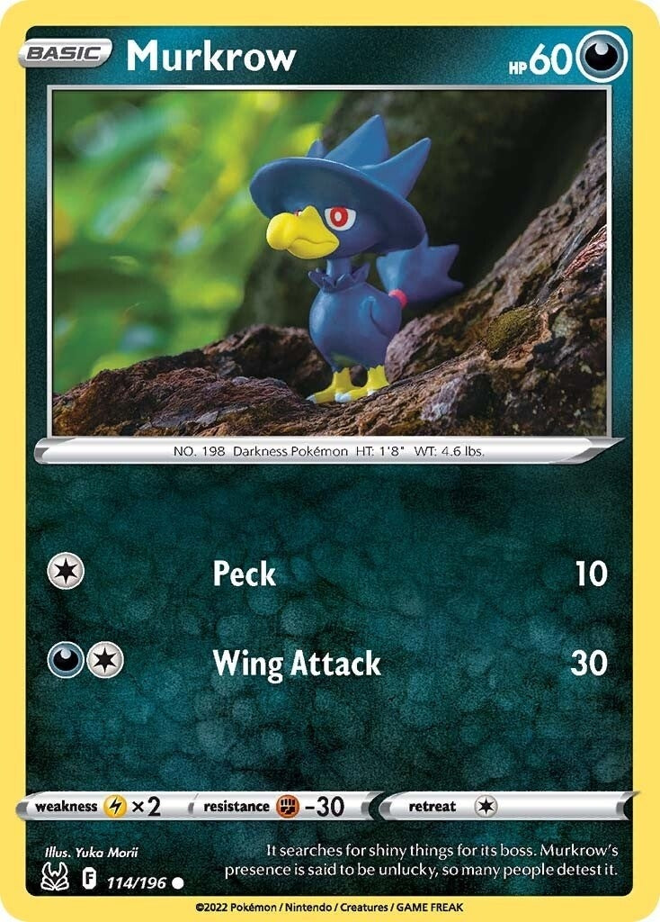 Image for Murkrow (114/196) (SWSH11: Lost Origin) (SWSH11) - Pokemon