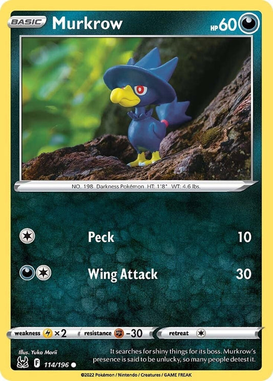 Image for Murkrow (114/196) (SWSH11: Lost Origin) (SWSH11) - Pokemon