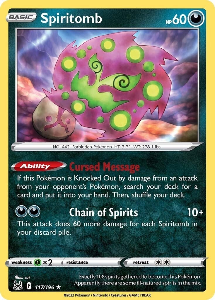 Image for Spiritomb (117/196) (SWSH11: Lost Origin) (SWSH11) - Pokemon