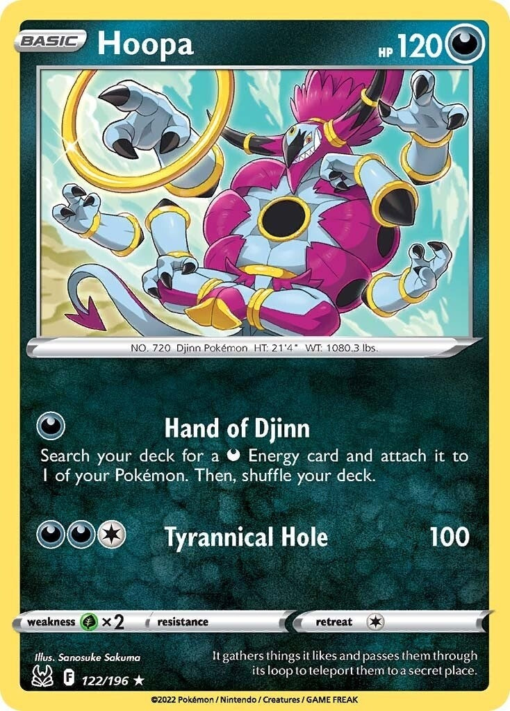 Image for Hoopa (122/196) (SWSH11: Lost Origin) (SWSH11) - Pokemon