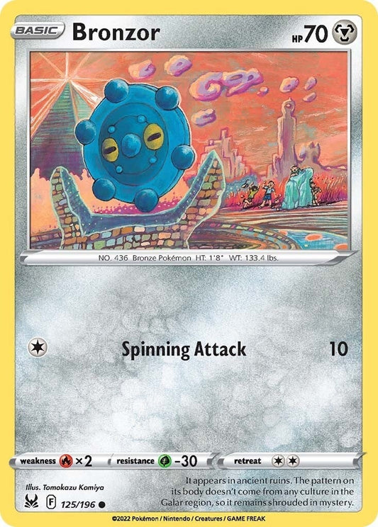 Image for Bronzor (125/196) (SWSH11: Lost Origin) (SWSH11) - Pokemon