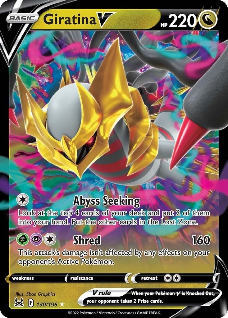 Image for Giratina V (130/196) (SWSH11: Lost Origin) (SWSH11) - Pokemon